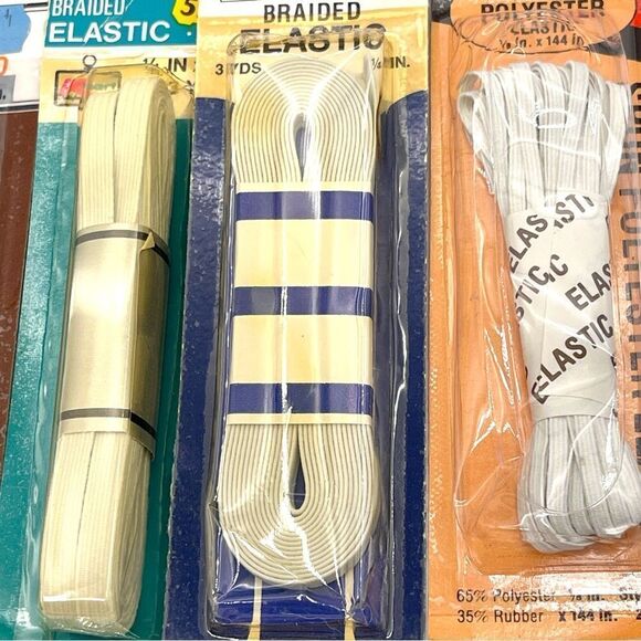 Seam Binding Tape Hem Facing Bias Tape Elastic Band Patches Cookie Tin Bundle - Picture 8 of 16